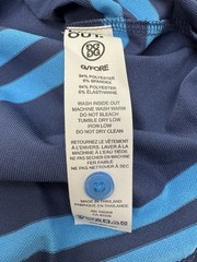 NWT G/Fore G4 Offset Stripe Tech Pique Golf Polo Shirt BPRNT Blue MEDIUM $120