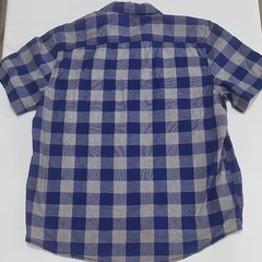 Route 66 Men’s Blue/Gray Plaid Short Sleeve Button-Up Shirt L Pockets 0128