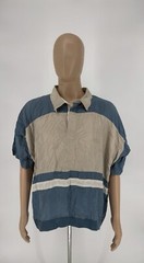 Vintage 90s Christian Dior Monsieur Polo Shirt Blue Grey Stained Men’s XL