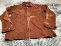 Billabong Corduroy Shirt Core Fit Brown Large **See Description**