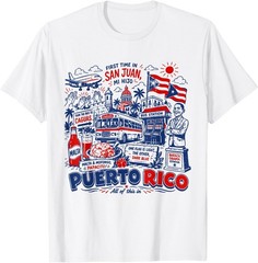 Vintage First Time in San Juan Puerto Rico Family Vacati Kid Adult Coton T-Shirt