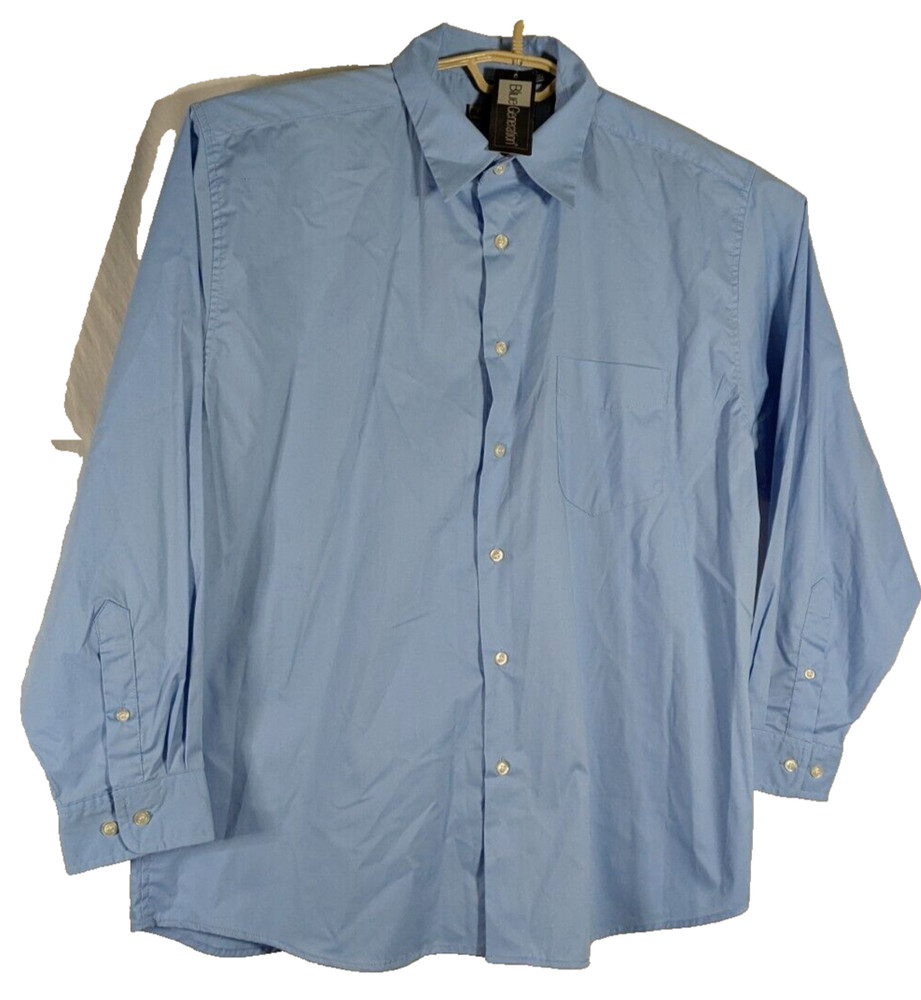 Blue Generation men’s L blue stain release dress shirt NWT