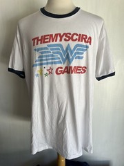 WONDER WOMAN (2020) Official Men’s “Themyscira Games” Ringer T-Shirt Size 2XL