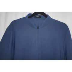 Theory Performance Mens Blue Short Sleeve Quarter Zip Shirt M Scuba Golf