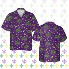 Hawaiian Aloha Shirt Tropical Floral Print Short Sleeve Beach Vacation Top