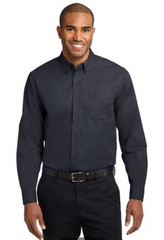 Port Authority S608 Men’s Long Sleeve Easy Care Button Down Shirt 4XL Black