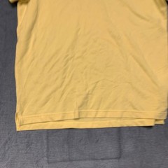Aeropostale Polo Shirt Mens Large Yellow Logo Golf Tennis Performance Side Slit