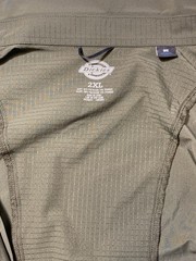 Dickies Work Shirt Be Cool Performance Vented Gray Long Sleeve Button Up 2XL
