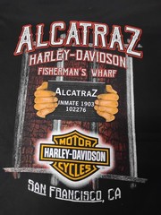 Harley Davidson T-Shirt Alcatraz San Francisco Biker Bar Shield Gangster 2XL NWT