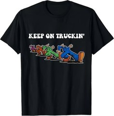 Keep On Truckin’ Distressed Arts Cars Truck Drivers Tee S-3XL – MADE IN USA