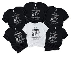 Custom Personalised Hen Party T shirts Team Bride Bride Tribe, Hertage