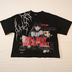 Civil Regime Bloom Bankai Black T-shirt Size Large Oversized