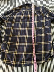 J.CREW Classic Button-Down Shirt Mens M Navy/Yellow/Red Plaid Flannel