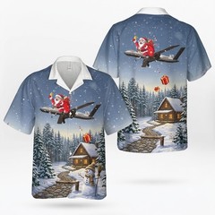 US Air Force General Atomics MQ-20 Avenger Skyborg Christmas Hawaiian Shirt
