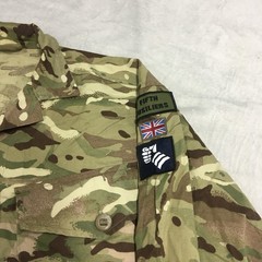 British Army MTP Barrack Shirt Large Fifth Fusiliers 5 RRF Patched Camo Military