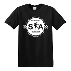 Ska Sensation T-Shirt Black Men’s 70s 80s Rock Music 2 Tone Reggae Tee Top