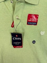 Chaps Polo Shirt Mens XXL Meadow Green Birdseye Pique New