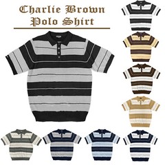 CHARLIE BROWN MENS POLO SHIRT STRIPED AND SOLID LOWRIDER CHICANO OG CHOLO S-5X