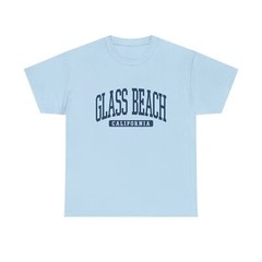 Glass Beach California Souvenir Beach Classic, Vintage T-Shirt Light Blue