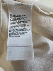 The North Face Men’s White Long Sleeve Graphic Logo Cotton Crew Neck T-Shirt L