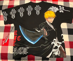 Civil Regime x Bleach Ichigo Kurosaki Men’s Black Graphic Tee S
