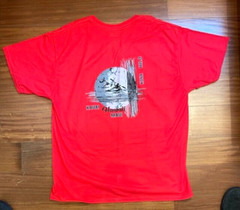 Hawaii Hanes Comfort Red Kayak Kona Hilo Maui Kauai T shirt 2XL
