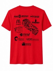 A4 Men’s S Red Warrior Challenge Graphic Print Logo Crew Neck T-Shirt