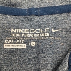 Nike Golf Tour Performance Mens Short Sleeve Dri Fit Golf Polo Blue Size Large