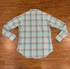 Vintage Polo Ralph Lauren Green Plaid Western Pearl Snap Button Up Shirt Men’s M