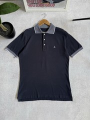 Vivienne Westwood Polo Shirt Men’s Blue Striped Casual Short Sleeve Size M