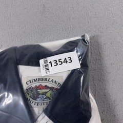 Vintage Cumberland Outfitters Shirt Mens Large White Navy Western Zigzag 90s