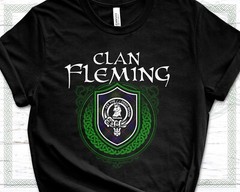 Scottish Clan Fleming Surname Scotland Tartan and Clan Badge