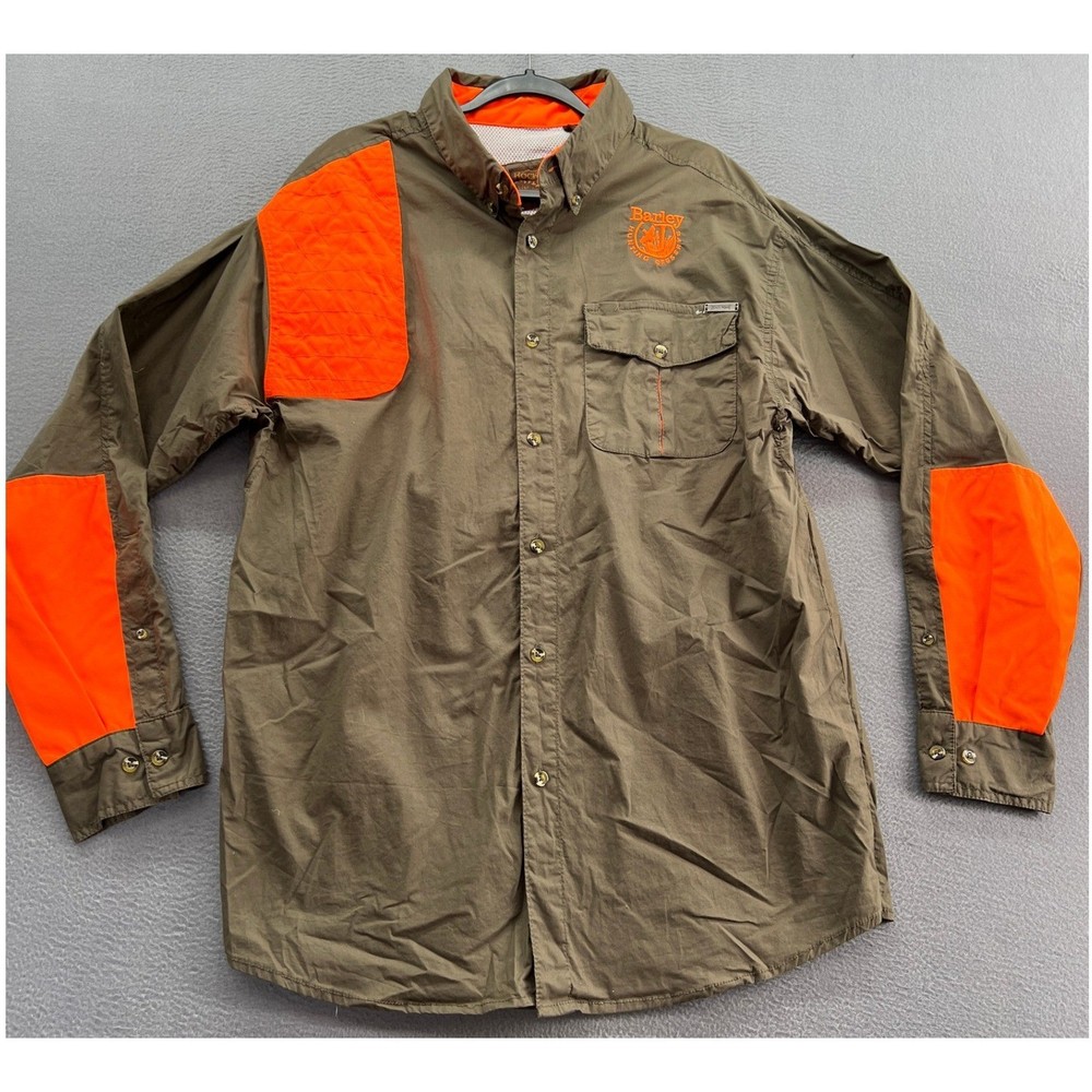 Rockpoint Outdoors Shirt Mens Sz XL Barley Hunting Preserve Button Up Shirt