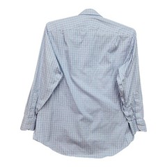 Charles Tyrwhitt Dress Shirt Men 17 1/2 35 Blue Purple White Plaid Classic Fit