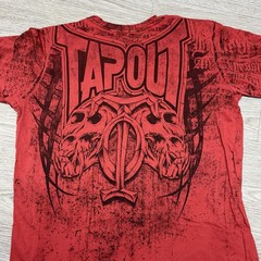 Vintage Y2K Tapout Signature Series MMA T-Shirt Y2K SZ M AOP Red Fight GRUNGE