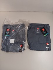 Lot Of 5 – Hanes Mens Ultimate X-Temp T-Shirt Size L Crew Neck Short Sleeve Gray