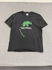 Vintage 90s American Museum Of Natural History T-Shirt Elephant Mens XL Black