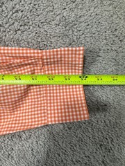 Ralph Lauren Blake Shirt Mens Large Orange Gingham Check Blake Vtg 90s