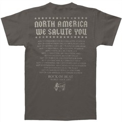 Boys’ AC/DC N.A. We Salute You 2015 Tour Tee T-shirt Youth Medium Grey