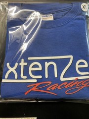Extenze Racing Blue T-Shirt Size XL NASCAR Funny Sports Cars