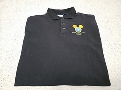 Walt Disney World 50th Anniversary Embroidered Mickey Mouse Ears Polo Shirt SZ L