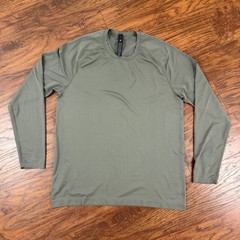 Lululemon Shirt Mens L Gray Long Sleeve Metal Vent Tech Stretch LM3FHKS