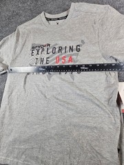 Spyder Men’s Medium Gray Graphic T-Shirt Exploring The USA Since 1978 NWT