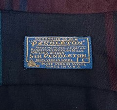 Vintage 70s SIR PENDLETON Mens Large Wool Shirt Striped Southwestern Western
