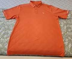 Callaway Golf XXL Orange Polo Shirt EUC