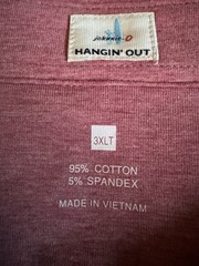 Johnnie-O Hangin’Out Heather Original Cajun Polo Shirt 3XLT Golf Logo