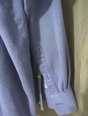 Ariat Pro Series Mens XL Blue Dot Button Up Shirt Long Sleeve Cotton Blend