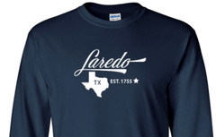 Laredo Texas T-Shirt State Long Sleeve Graphic Tees Unisex apparel Design