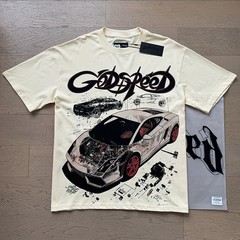 Brand New Godspeed Fashion sports car print Tee Mens Short Sleeve T-shirt