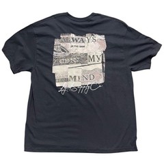 LGND Supply Co Money Graphic T-Shirt Black Double-Sided Size 2XL NEW Back Hit